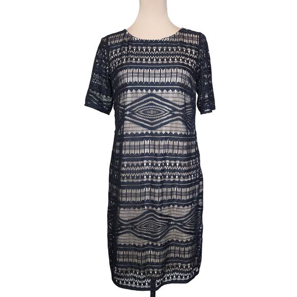 Chico's Size 1 Black Midi Dress - Picture 1 of 5